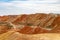 Danxia Feng, or Colored Rainbow Mountains, in Zhangye, Gansu, China