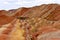 Danxia National Geological Park at Zhangye, China