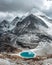 Daocheng yading scenic spot(inagi aden),in Sichuan,China National Nature Reserve,whit Blue lake, snow mountain valley