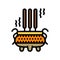 daoist incense taoism color icon vector illustration