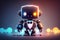 Dapper Robot Shines in Diamond Bow Tie and Cufflinks for Cinematic Shot