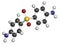 Dapsone antibacterial drug molecule