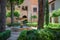 Daraxas Garden at Nasrid Palaces of Alhambra - Granada, Andalusia, Spain