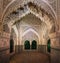 Daraxas Mirador at Nasrid Palaces of Alhambra at night - Granada, Andalusia, Spain