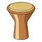 Darbuka percussive musical instrument icon