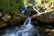 The Dardagna waterfalls are located in the upper Bolognese Apennines