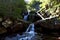 The Dardagna waterfalls are located in the upper Bolognese Apennines