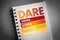 DARE - Define Assess Respond Evaluate acronym