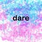 Dare Inspirational Powerful Motivational Word on Watercolor Background