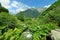 Dariali Gorge near the Kazbegi city