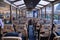 DARJEELING, INDIAN -June 22, Inside the toy train have a chair car sitting arrangement in the toy train himalayan queen of