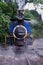 DARJEELING, INDIAN -June 22, The toy train of Darjeeling Himalayan Railway runs on the track in Darjeeling, India. Darjeeling