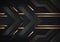 Dark abstract background with luxurious gold color Premium Vector