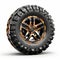 Dark Amber And Bronze Atv Tire For Off-road Adventures