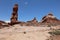 Dark Angel Rock at Arches National Park. Utah