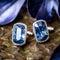 Dark Aquamarine Diamond And Sapphire Cufflinks At Mr. Adam Savo