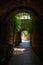 Dark archway in San Gimignano, Italy