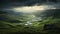 Dark And Atmospheric Landscape Photography: Grassy Valley With Flowing River