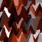 Dark autumn brown triangle kaleidoscope pattern