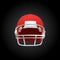 Dark Background of American Football and rugby sports. Realistic Vector Illustration.
