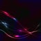 Dark background with colorful laser neon waves