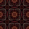 Dark background for cross stitch upholstery fabric.