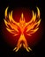 Dark Background Phoenix Bird Symbol