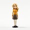 Dark Beige And Amber Hero Girl Figure - Jpop Store