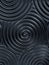 Dark black seamless texture. Wavy background. Interior wall decoration