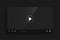 Dark black video player template skin design