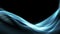Dark blue abstract flowing dynamic waves motion design