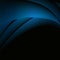 Dark blue background. Gradient. Elegant wavy lines. Space landscape.