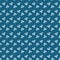 Dark Blue Boho Daisies Seamless Pattern Background Print