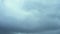 Dark blue cinematic clouds. Moving forward. Cloudy weather