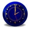 Dark blue clock