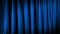 Dark Blue Curtains Moving Shot