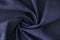 Dark blue dense fabric for suits sewing upper view