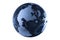 Dark blue glass globe