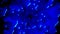 Dark blue hypnotic mesmerizin psychedelic background, fractal pattern, animated bubbles