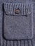 Dark blue knitting woolen pocket with button