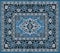 Dark blue persian carpet