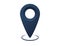 Dark blue pin tag point for map. Location pointer to show position. Navigation pointing label to show location. Realistic dark