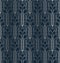 Dark blue and silver art deco geometric seamless pattern