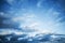 Dark blue sky with clouds, abstract photo background