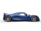 Dark blue sports supercar - side view