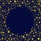 Dark blue vector background with yellow and golden stars