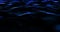 Dark Blue Wave Animation Showing Data Network Loopable Background Video Animation.