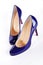 Dark blue women shoes