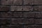 Dark brickwork close up, style loft. texture