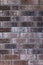 Dark broun brick wall background, texture. Vertical